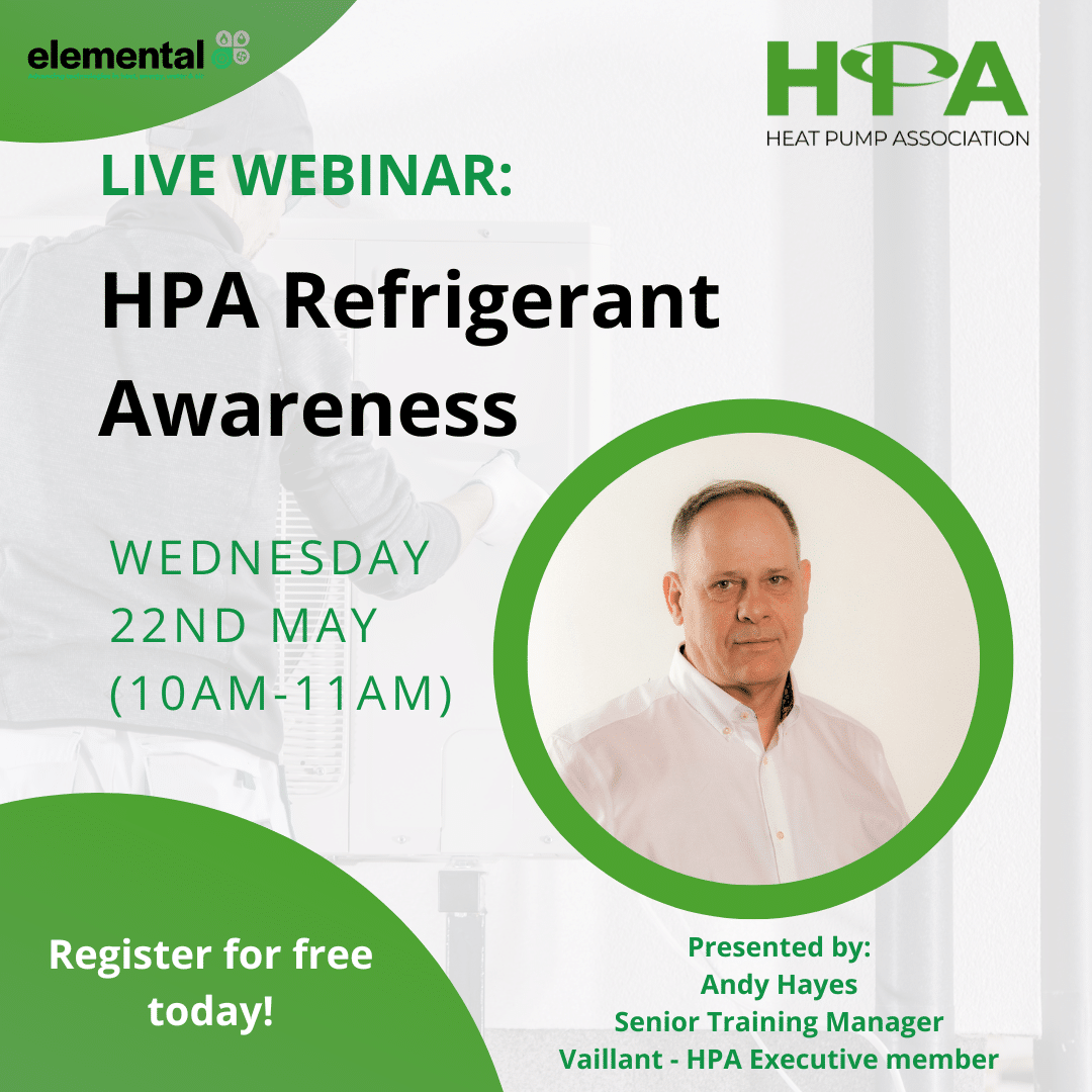 Heat Pump Association to hold a free webinar on Heat Pump Refrigerants